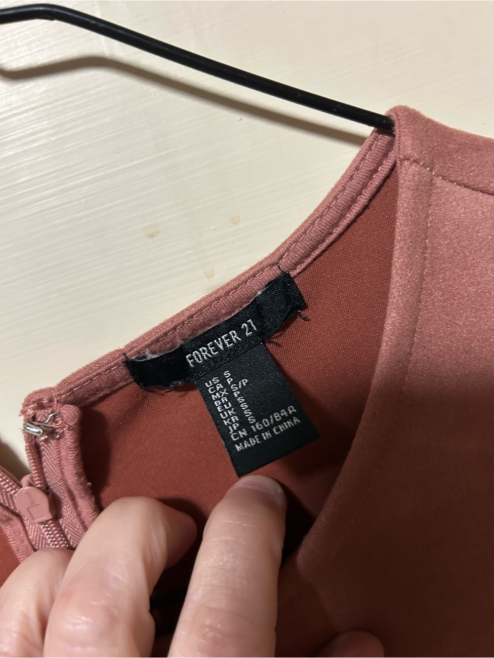 Forever 21 Rose Mauve Velvet Sleeveless Mini Dress - Picture 2 of 4